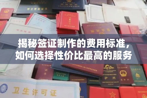 黄埔揭秘签证制作的费用标准，如何选择性价比最高的服务？